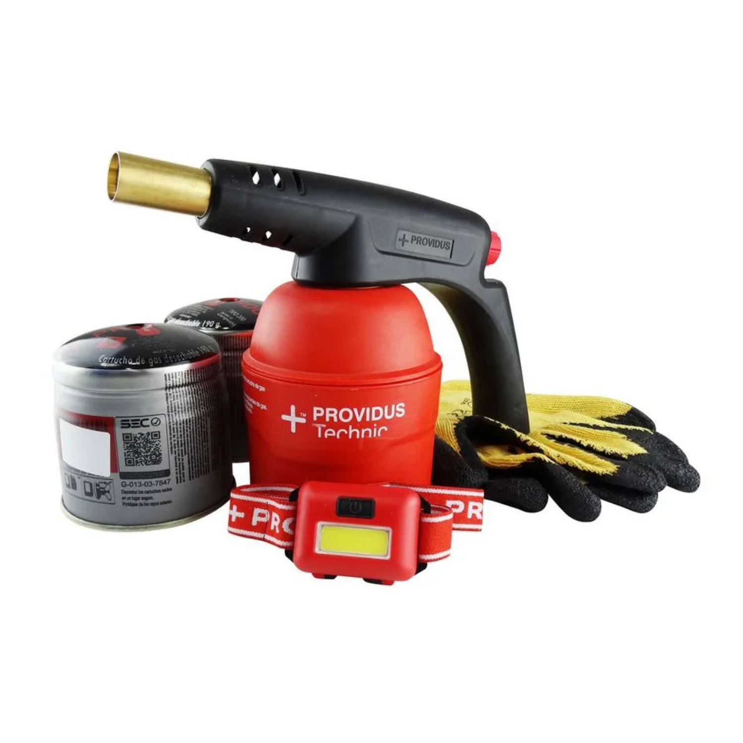 SOPLETE PG800 + CARTUCHO GAS 190 gr + GUANTES - PROVIDUS - 1