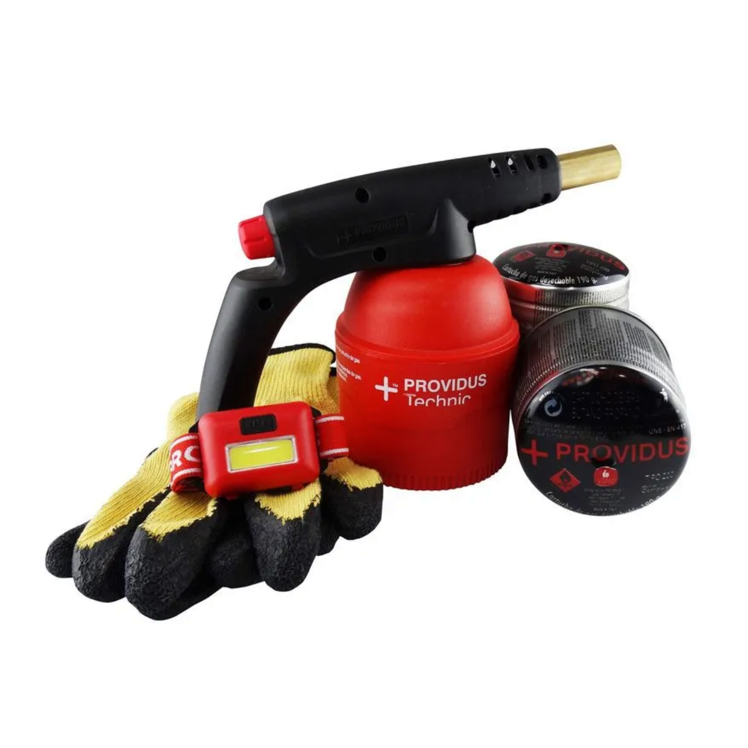 SOPLETE PG800 + CARTUCHO GAS 190 gr + GUANTES - PROVIDUS - 2