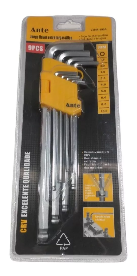 PACK JUEGO LLAVES ALLEN + JUEGO DE LLAVES TORX- 16 PIEZAS - 3