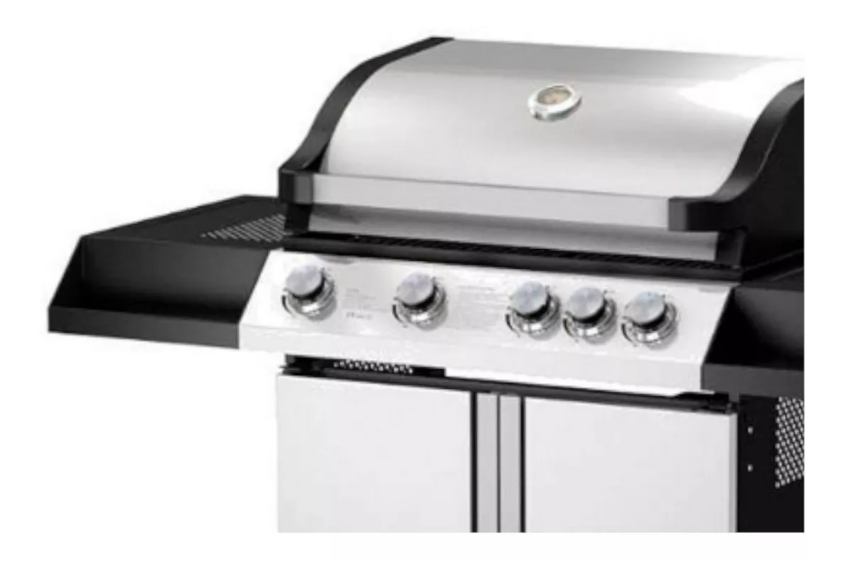 PARRILLA A GAS 4 QUEMADORES + LATERAL ABERDEEN BEEF MAKER - 1
