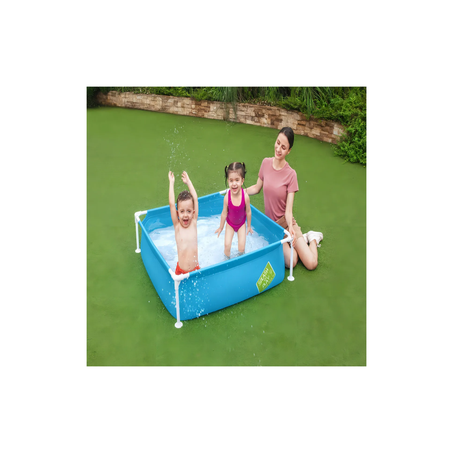 ALBERCA ESTRUCTURAL BESTWAY CUADRADA 56217 122 CM X 122 CM CAPACIDAD 365 L - 5