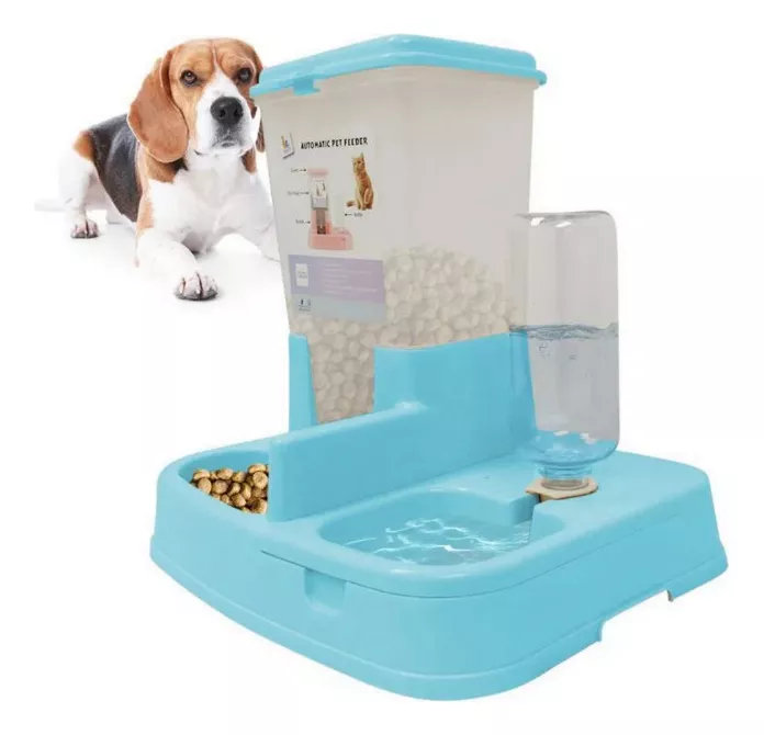 DISPENSADOR GATOS AGUA COMIDA VARIEDA TONO - 1