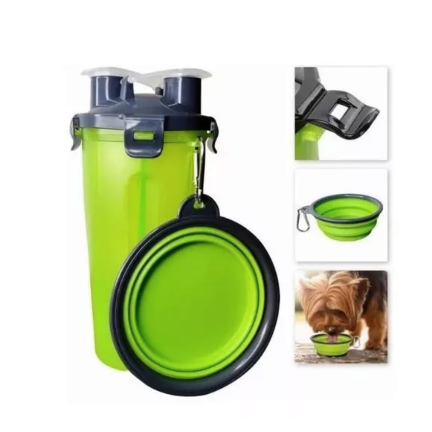 BOTELLA PERROS GATOS 3 EN 1 IDEAL SALIDAS NUNBELL - 2