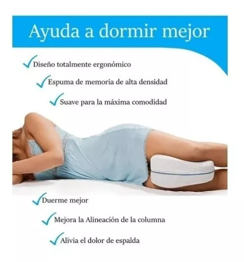 ALMOHADA YES RODILLAS ERGONOMICA BLANCO - 2