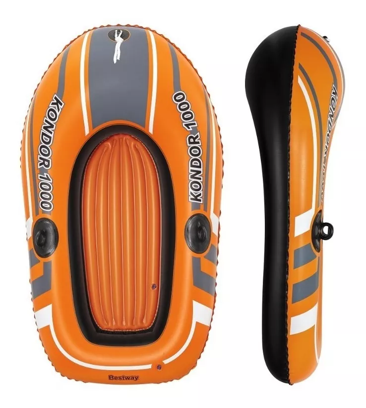 BOTE INFLABLE BESTWAY KONDOR 1000 153X93X30 CM - 1