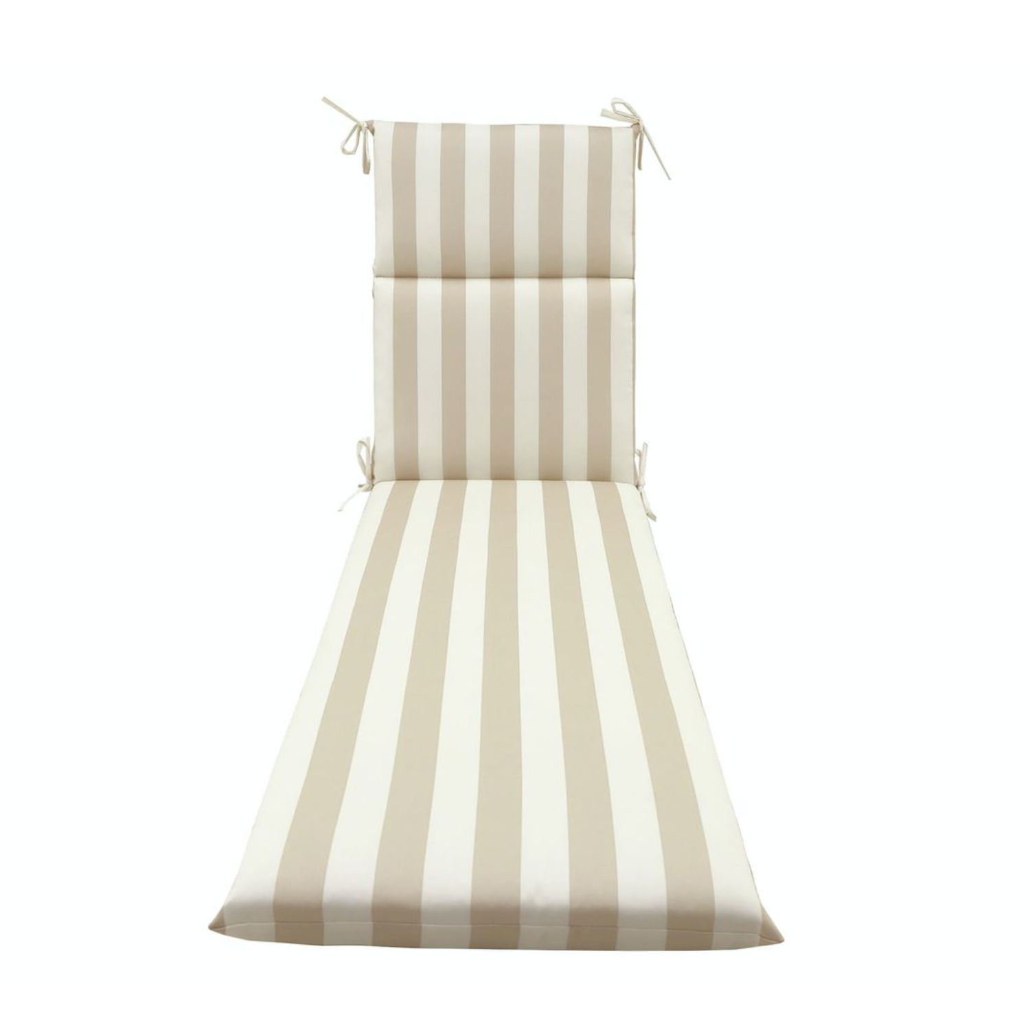 COJÍN OUTZEN REPOSERA POLY RAYAS BLANCO 184 X 53 CM BEIGE - 1
