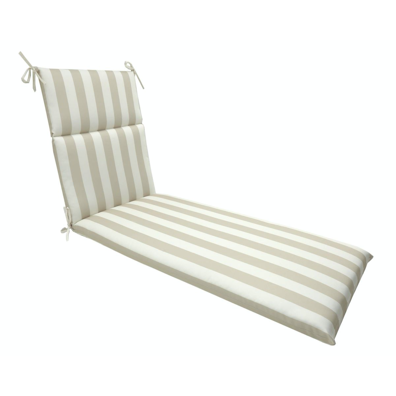 COJÍN OUTZEN REPOSERA POLY RAYAS BLANCO 184 X 53 CM BEIGE - 3