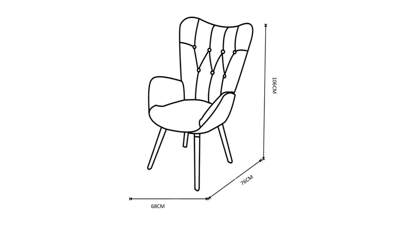 SITIAL MDESIGN AURA GRIS CLARO 106X73X68 CM - 5