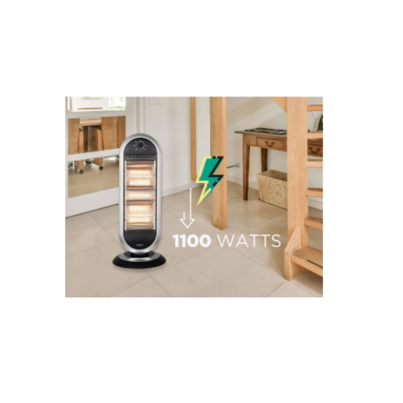 ESTUFA HALOGENA CRB1300 1100W NEGRO/GRIS - 4