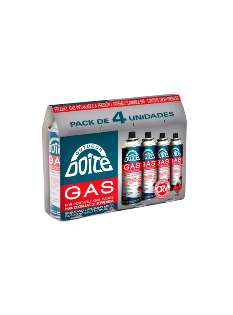 CARTUCHO GAS 227 GR - 4 UNIDADES - DOITE - 1