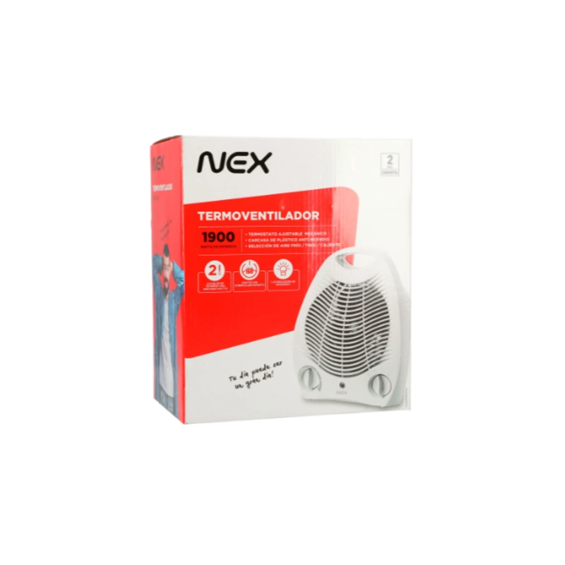 TERMOVENTILADOR  1900W  BLANCO - NEX - 3