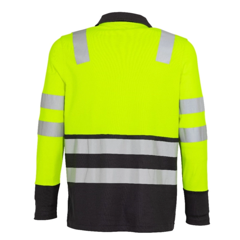 POLERA ALTA VISIBILIDAD BI COLOR MANGA LARGA HOMBRE  - T - WORDL - 4