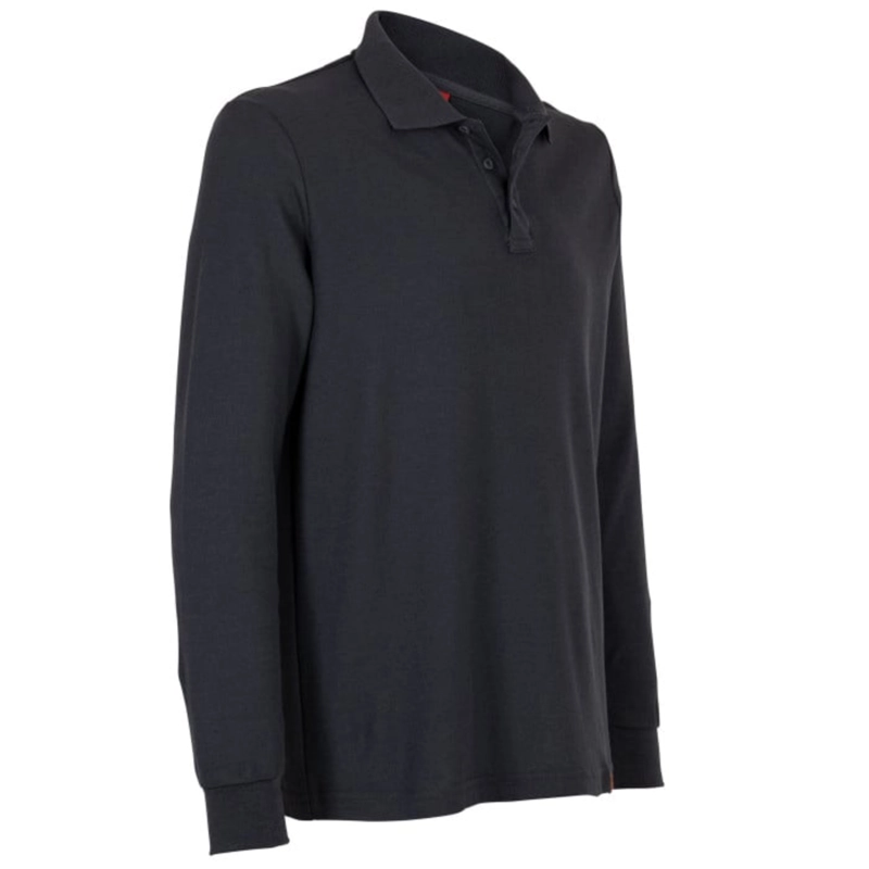 POLERA PIQUE NEGRO MANGA LARGA HOMBRE - T-WORLD - 2