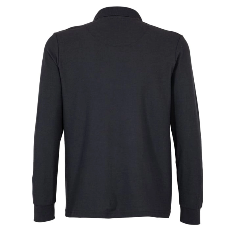 POLERA PIQUE NEGRO MANGA LARGA HOMBRE - T-WORLD - 4