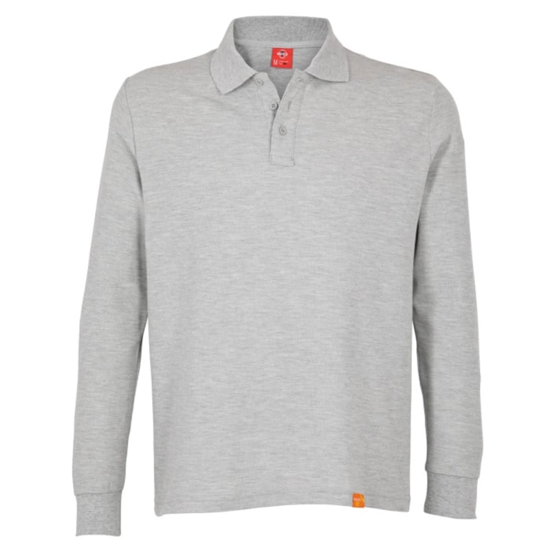 POLERA PIQUE GRIS MANGA LARGA HOMBRE - T-WORLD - 1