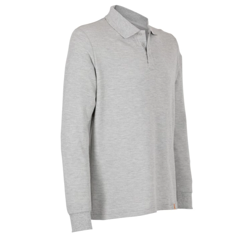 POLERA PIQUE GRIS MANGA LARGA HOMBRE - T-WORLD - 2