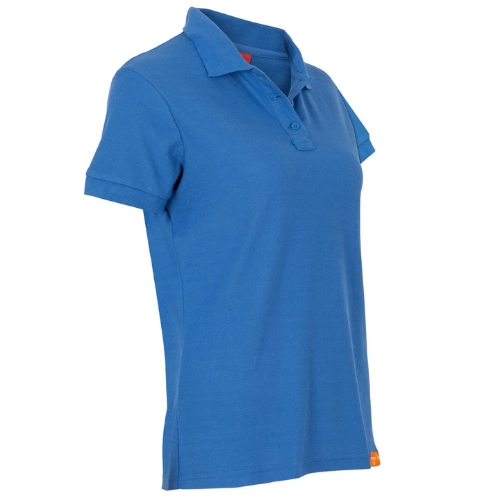 POLERA PIQUE AZUL REY  MANGA CORTA MUJER - THE WORLD - 1