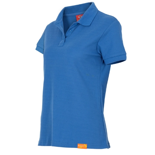 POLERA PIQUE AZUL REY  MANGA CORTA MUJER - THE WORLD - 2