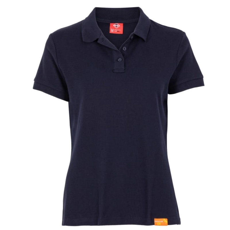 POLERA PIQUE AZUL MARINO  MANGA CORTA MUJER - THE WORLD - 1