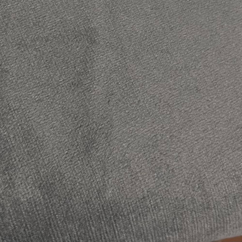 RESPALDO DE CAMA - MODELO TUBULAR - 2 PLAZAS - FELPA GRIS CLARO - 4