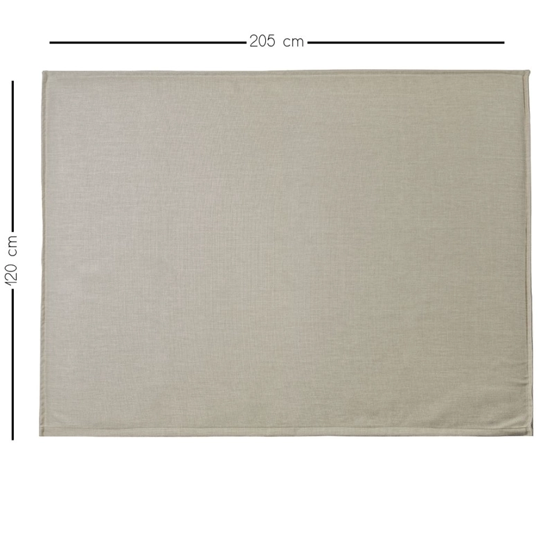 RESPALDO KABECEROS CAMA PESTAÑA TUCUMÁN SÚPER KING LINO ARENA + FUNDA LAVABLE - 3