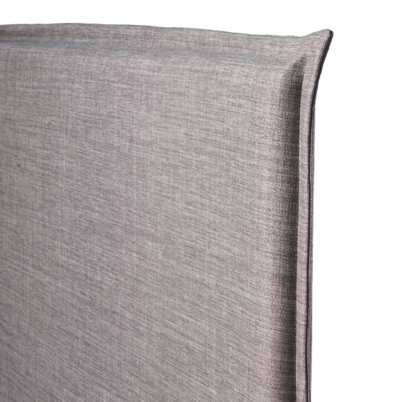 RESPALDO KABECEROS CAMA PESTAÑA TUCUMÁN SÚPER KING LINO GRIS + FUNDA LAVABLE - 3