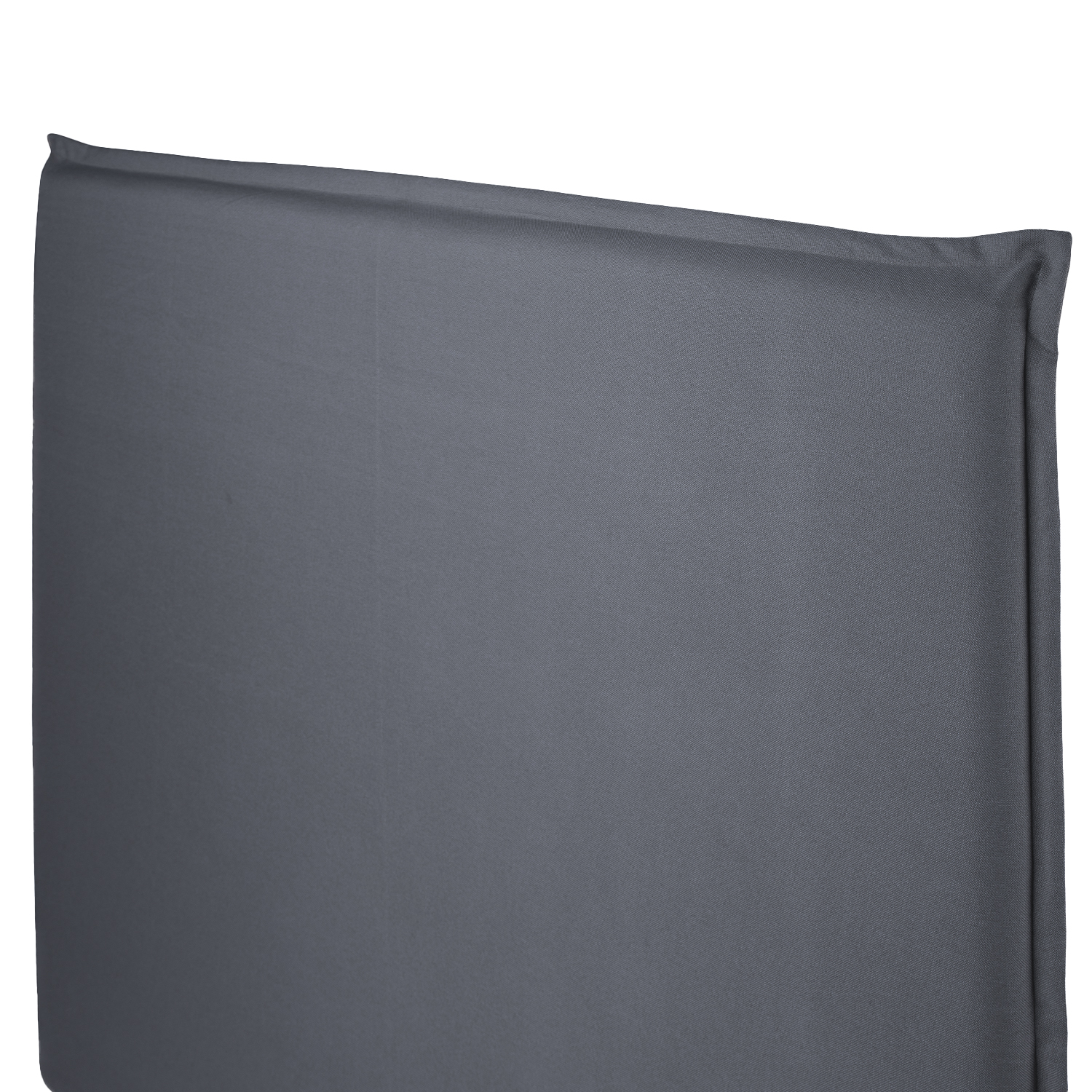 RESPALDO KABECEROS CAMA PESTAÑA BAHÍA 2 PLAZAS LINO GRIS + FUNDA LAVABLE - 2