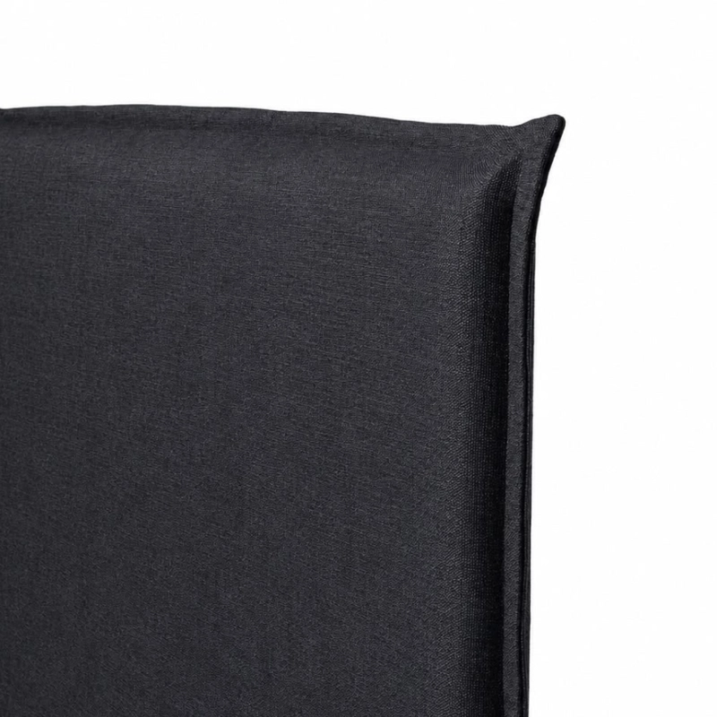 RESPALDO KABECEROS CAMA PESTAÑA BAHÍA 2 PLAZAS LINO GRIS + FUNDA LAVABLE - 3