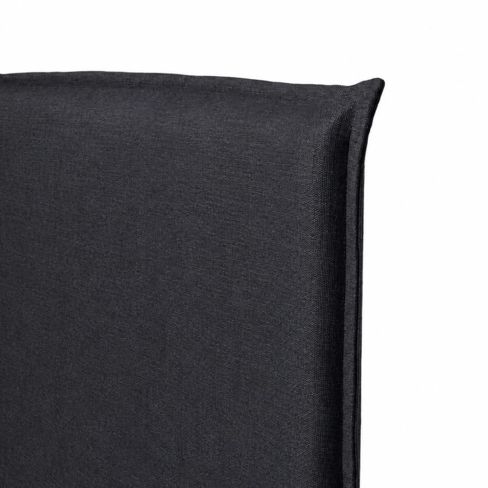 RESPALDO KABECEROS CAMA PESTAÑA BAHÍA 1.5 PLAZAS LINO GRIS + FUNDA LAVABLE - 3