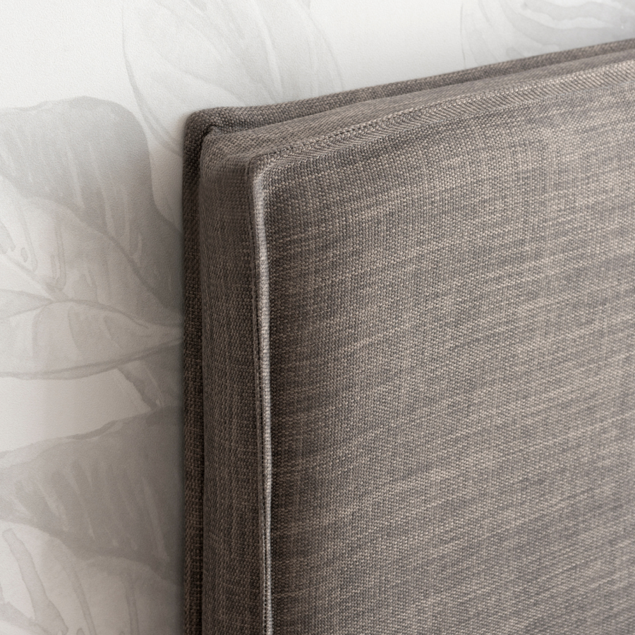 RESPALDO DE CAMA - 1.5 PLAZAS - CON FUNDA LAVABLE - MODELO FUELLE - TUCUMAN GRIS - 2