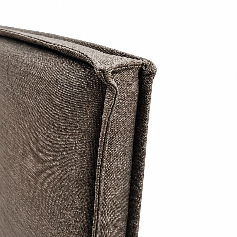 RESPALDO DE CAMA - 2 PLAZAS - CON FUNDA LAVABLE - MODELO FUELLE - TUCUMAN GRIS - 3