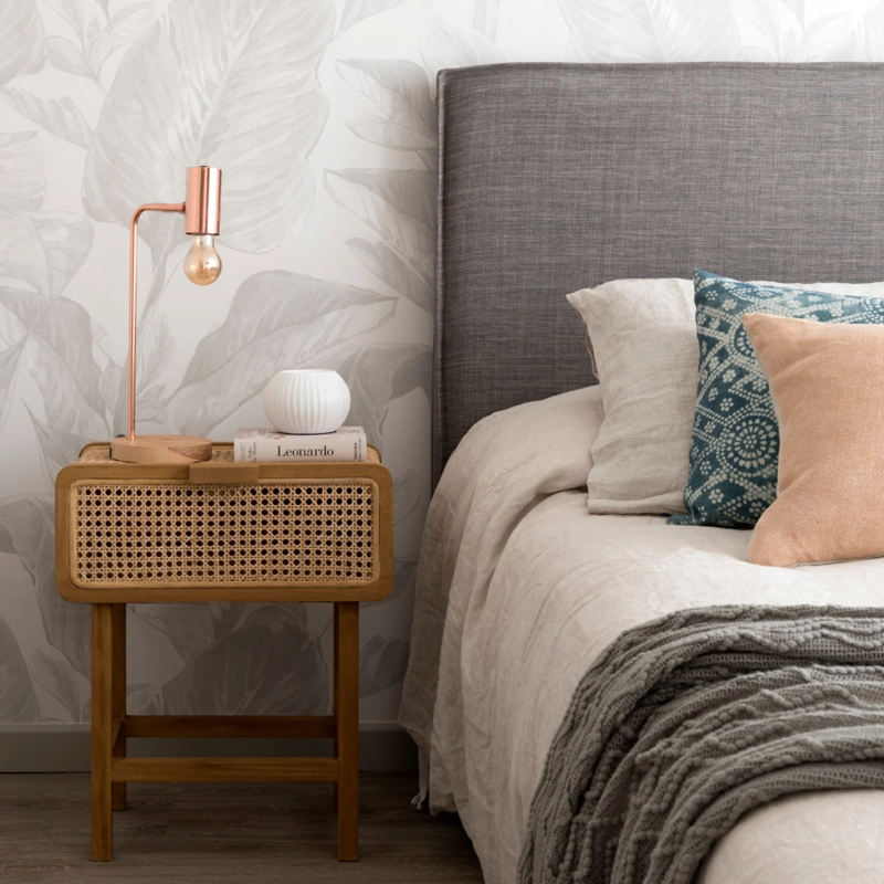 RESPALDO DE CAMA - KING - CON FUNDA LAVABLE - MODELO FUELLE - TUCUMAN GRIS - 1