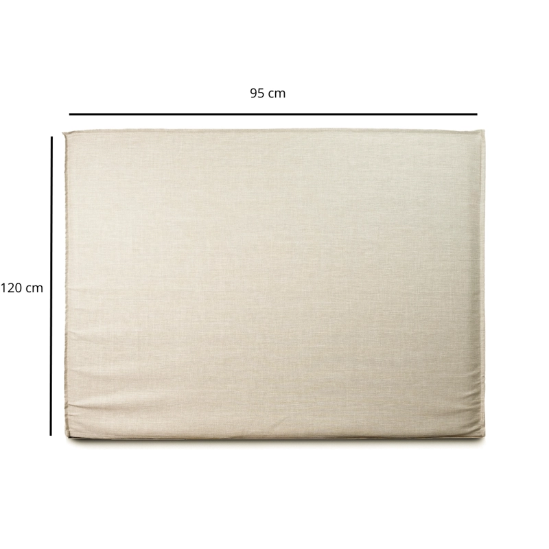 RESPALDO DE CAMA - 1  PLAZA - CON FUNDA LAVABLE - MODELO FUELLE - TUCUMAN ARENA - 3