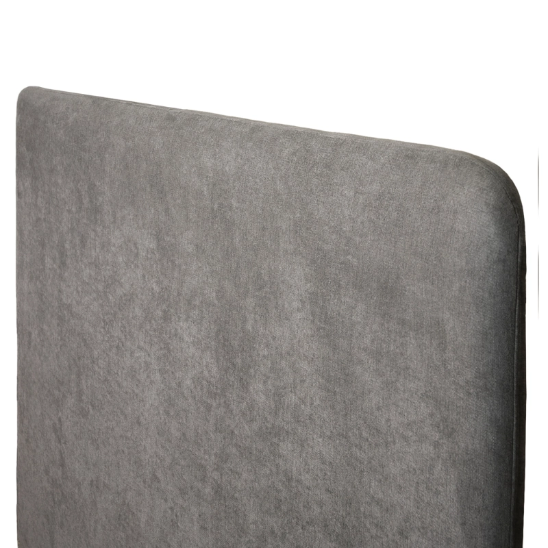 RESPALDO CURVO - 2 PLAZAS - VELVET COLOR GRIS - 3
