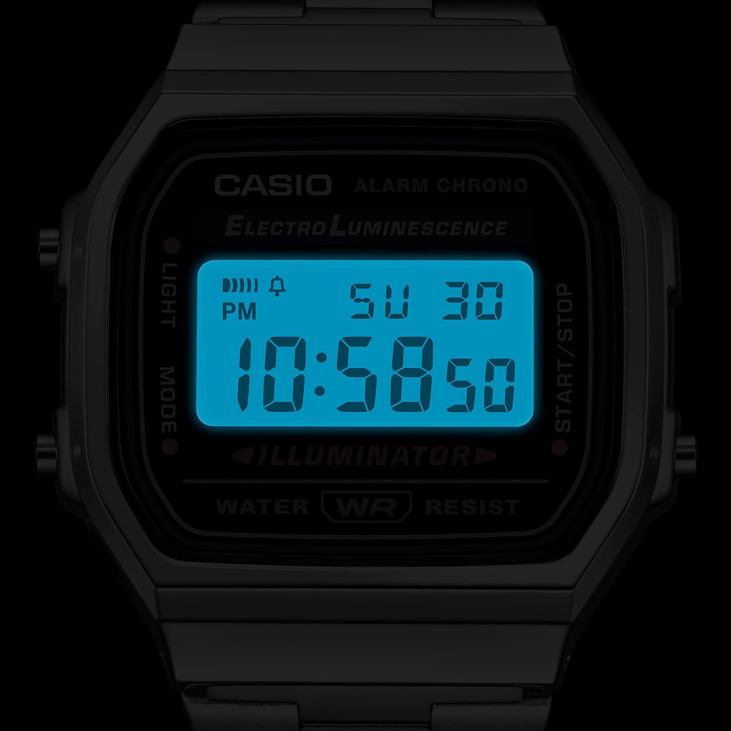 RELOJ CASIO UNISEX A168WA-1WDF RESINA/CROMADO - 3