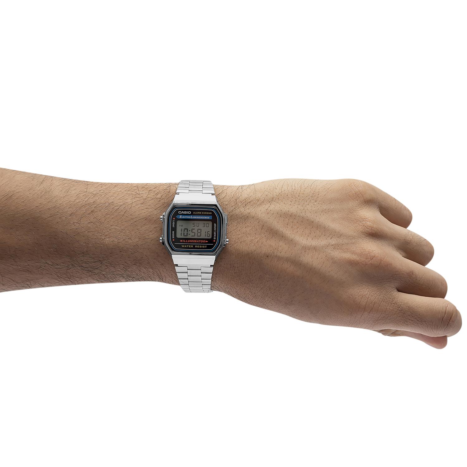 RELOJ CASIO UNISEX A168WA-1WDF RESINA/CROMADO - 5