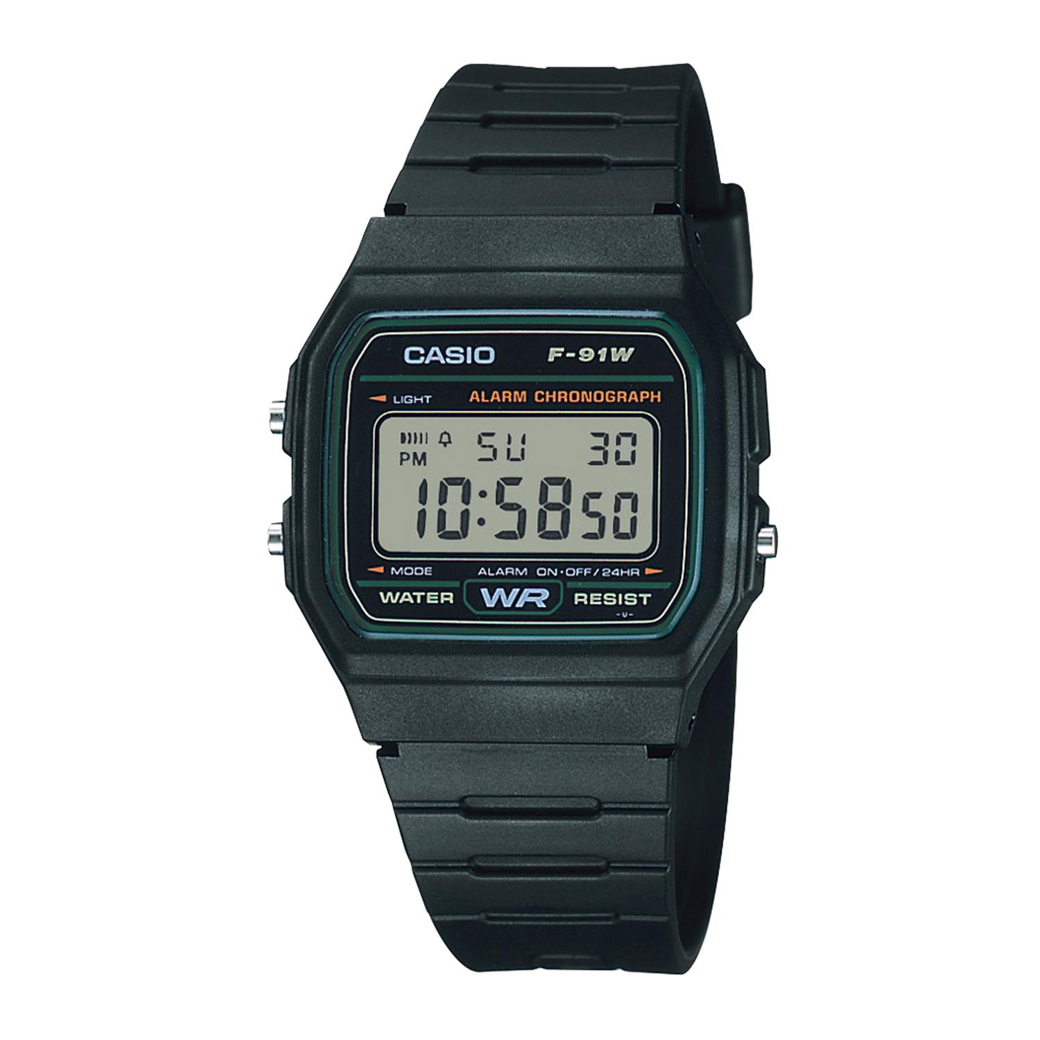 RELOJ CASIO HOMBRE F-91W-3DG - 1