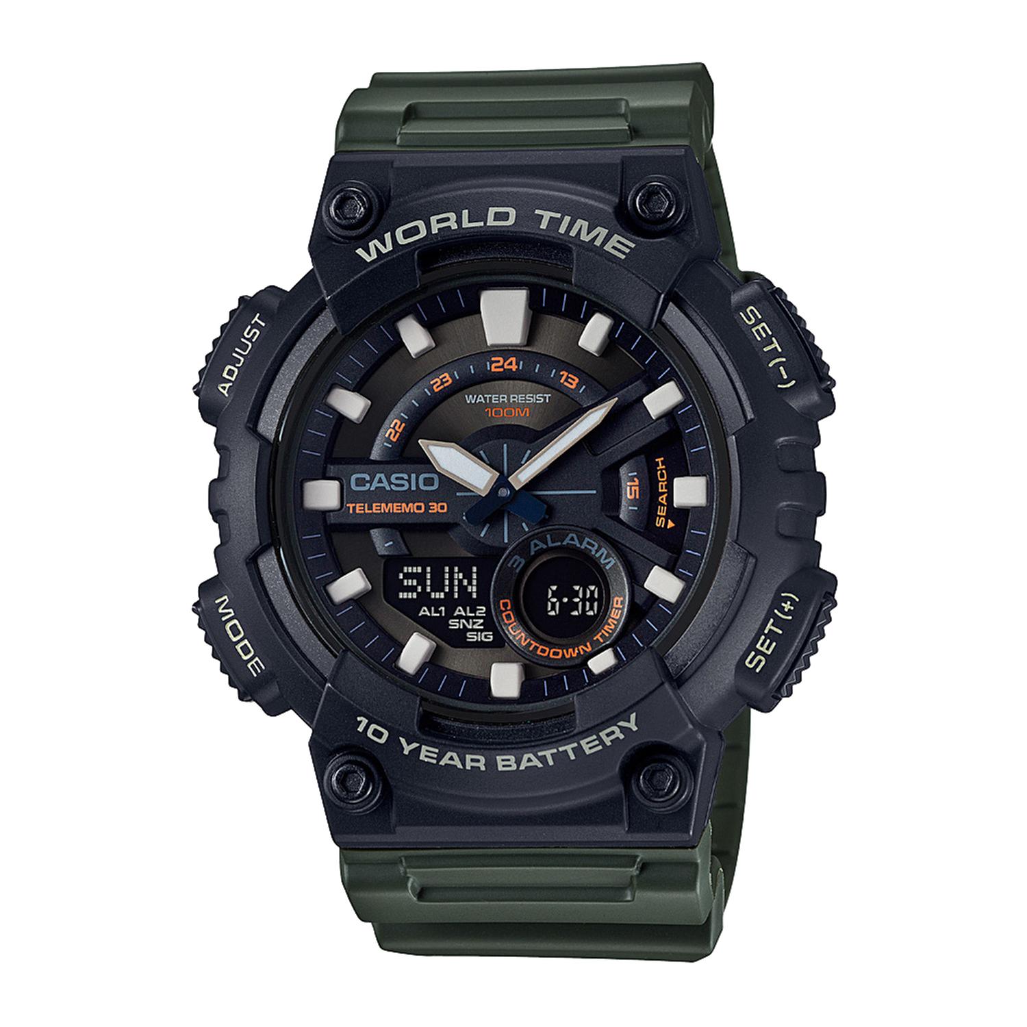 RELOJ CASIO HOMBRE AEQ-110W-3AVDF - 1