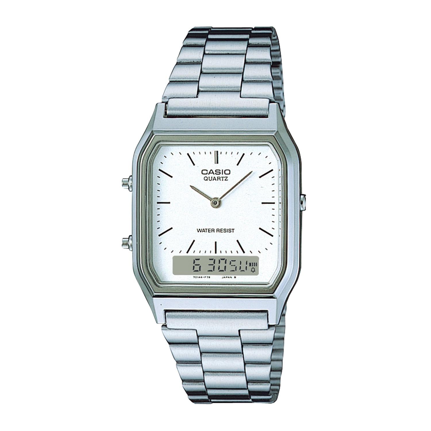 RELOJ CASIO HOMBRE AQ-230A-7DMQ RESINA/CROMADO JUVENIL - 1