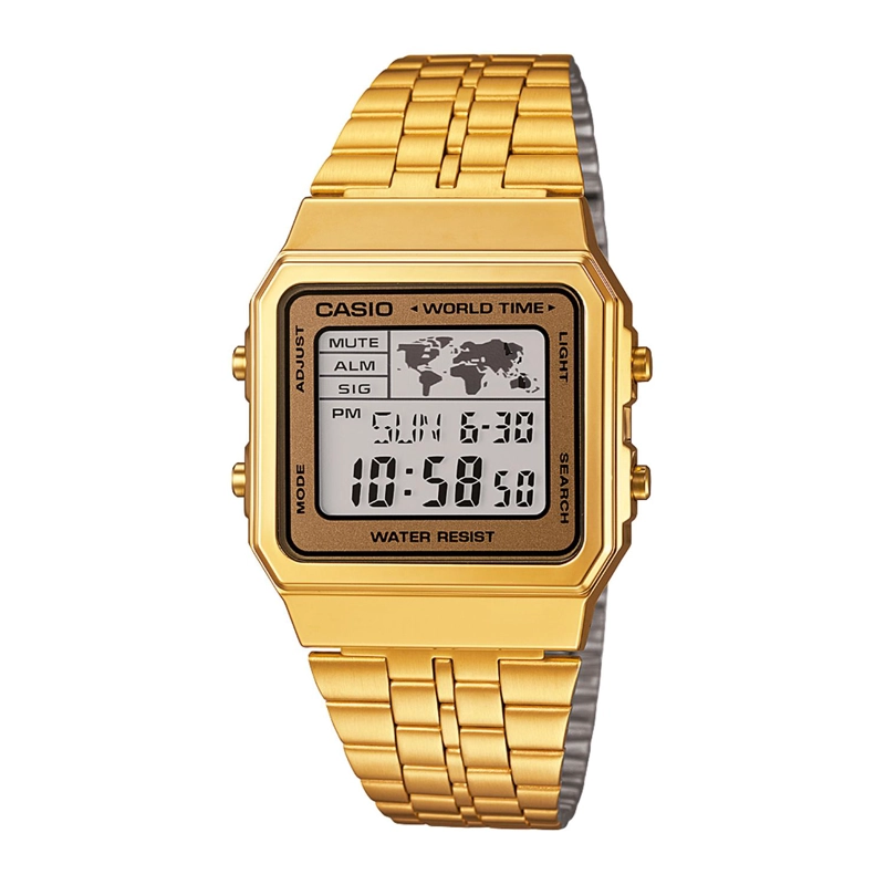 RELOJ DE PULSERA CASIO A500WGA-9DF RESINA UNISEX DORADO - 1