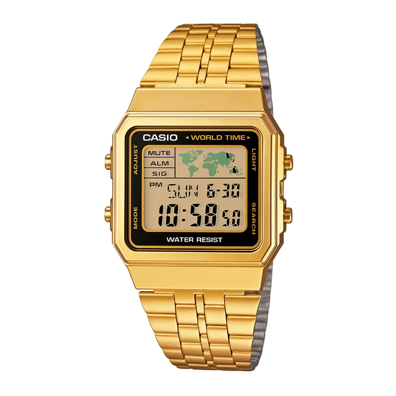 RELOJ DE PULSERA CASIO A500WGA-1DF RESINA UNISEX DORADO - 1