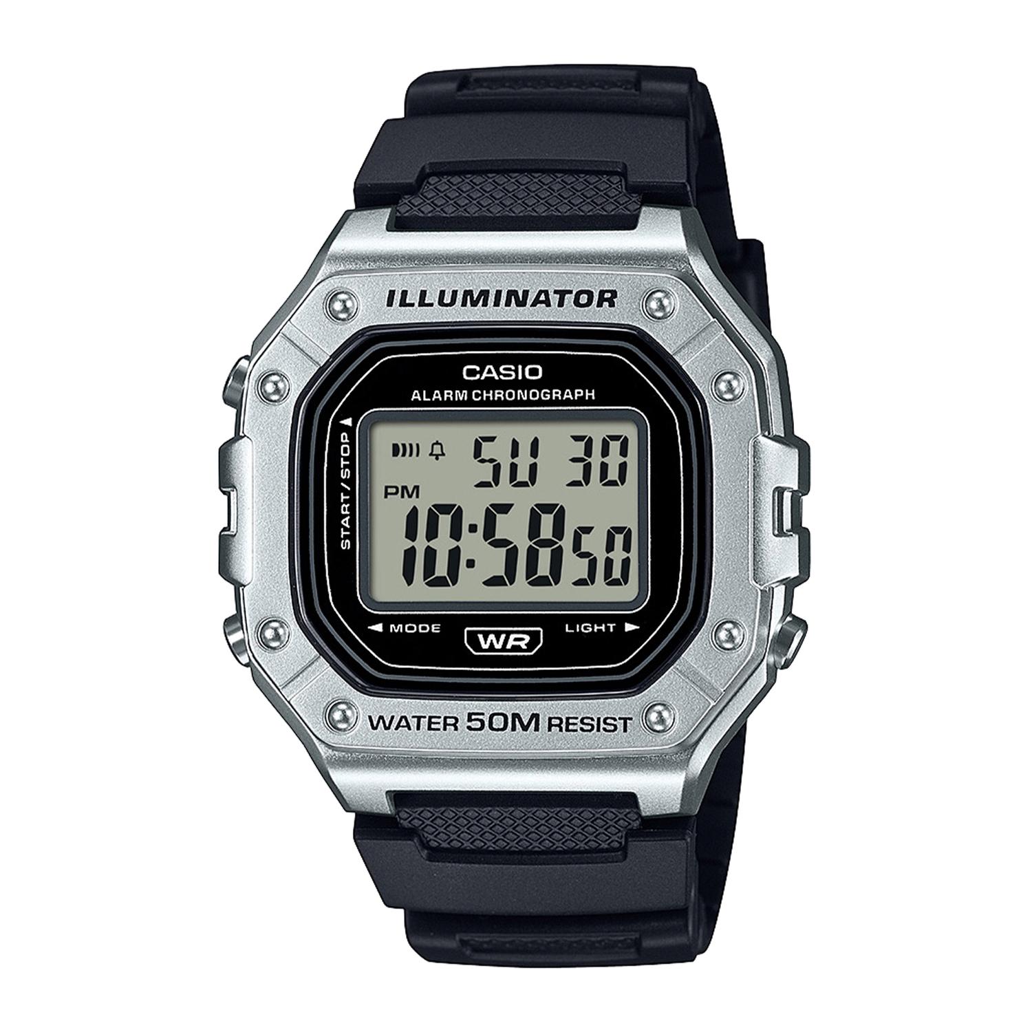 RELOJ DE PULSERA CASIO W-218HM-7AVDF RESINA HOMBRE PLATEADO - 1