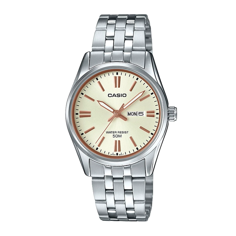 RELOJ DE PULSERA CASIO LTP-1335D-9AVDF ACERO MUJER PLATEADO - 1