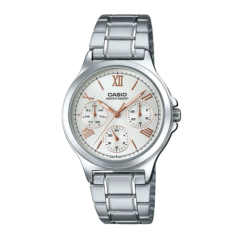 RELOJ DE PULSERA CASIO LTP-V300D-7A2UDF ACERO MUJER PLATEADO - 1