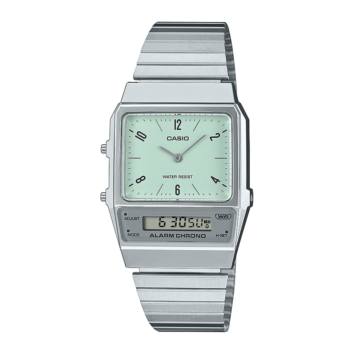 RELOJ DE PULSERA CASIO AQ-800E-3ADF RESINA/CROMADO JUVENIL PLATEADO - 1