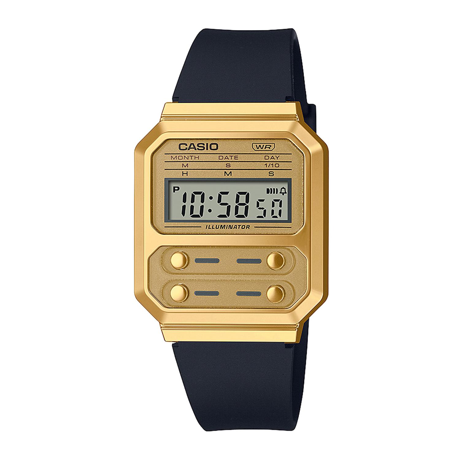 RELOJ DE PULSERA CASIO A100WEFG-9ADF RESINA/CROMADO UNISEX DORADO - 1
