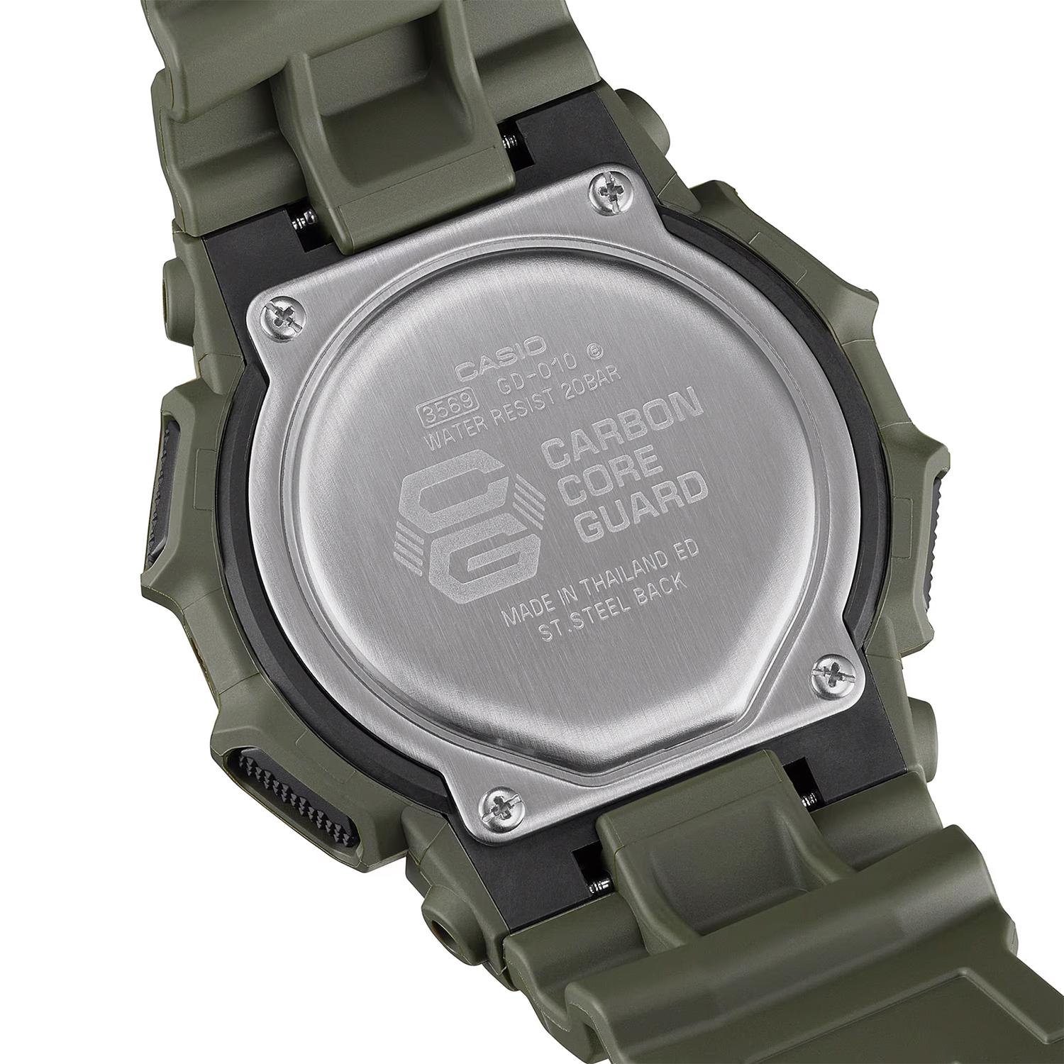 RELOJ DE PULSERA G-SHOCK GD-010-3DR CARBONO/RESINA HOMBRE VERDE - 5