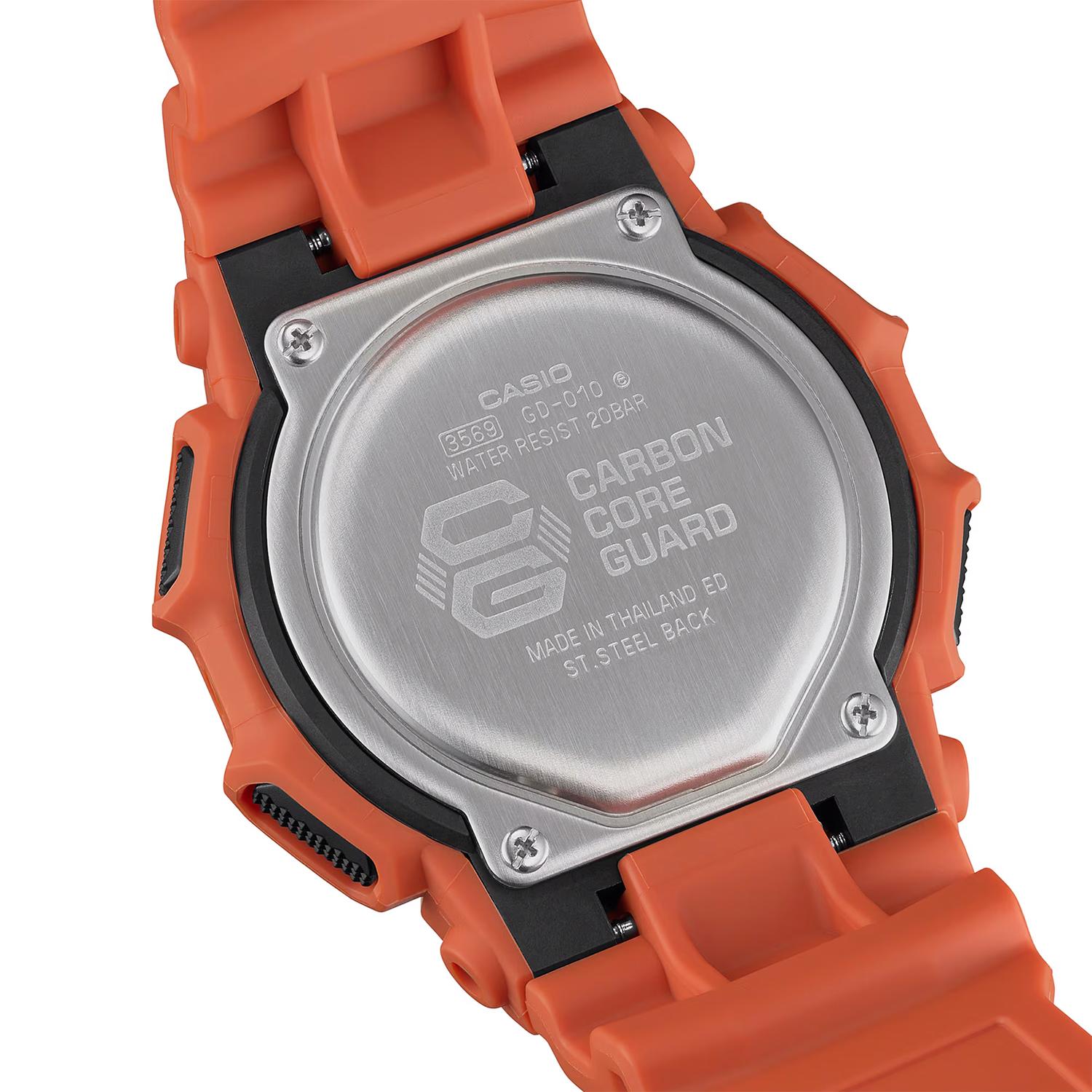 RELOJ DE PULSERA G-SHOCK GD-010-4DR CARBONO/RESINA HOMBRE NARANJA - 5