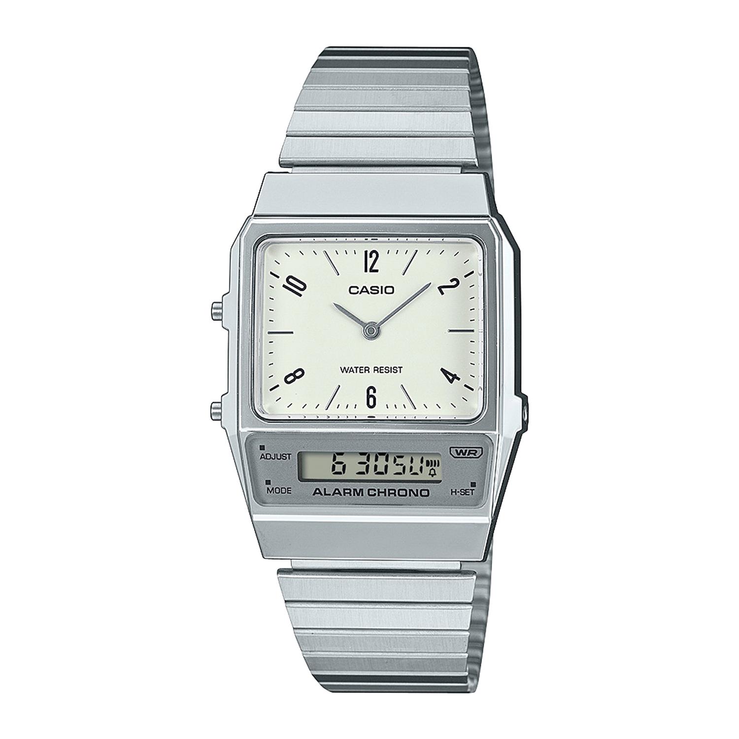 RELOJ DE PULSERA CASIO AQ-800E-7A2DF RESINA/CROMADO JUVENIL PLATEADO - 1