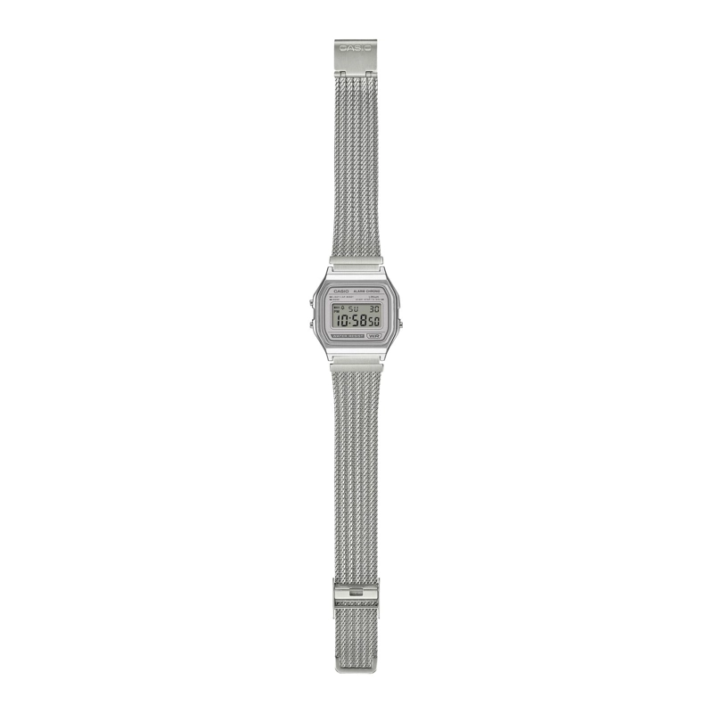 RELOJ UNISEX CASIO PLATEADO A158WEM-7DF - 2